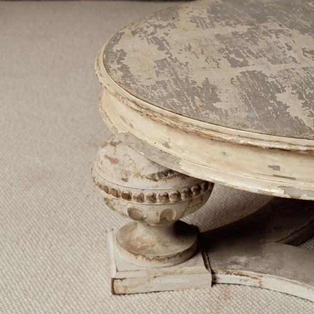 19th Century French Oak Painted Coffee Table For Sale - Image 4 of 7