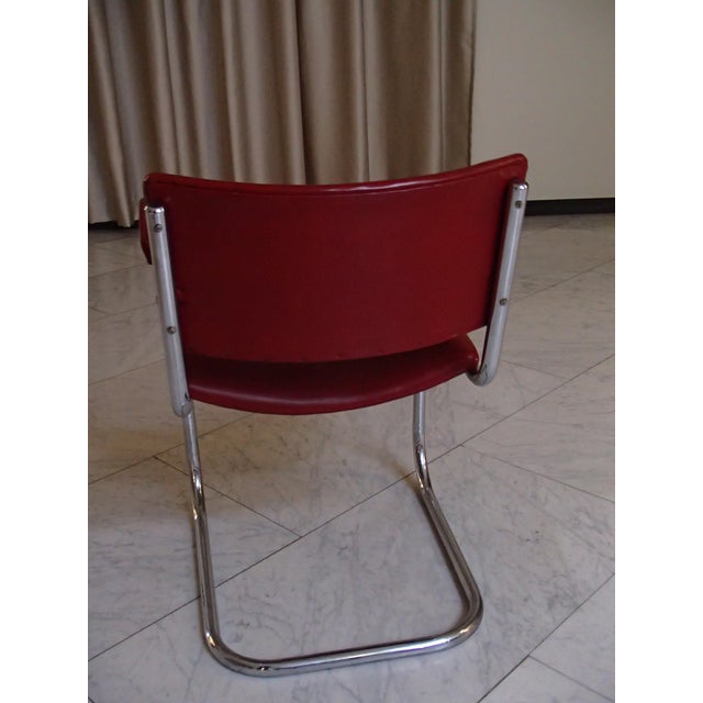 Wood Dining Table and Armchairs from PEL, 1930s, Set of 7 For Sale - Image 7 of 18