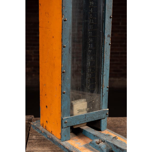 Wood Antique "High Striker" Folk Art Tabletop Carnival Game For Sale - Image 7 of 13