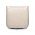 White Leather Swivel Slipper Chair For Sale - Image 4 of 12