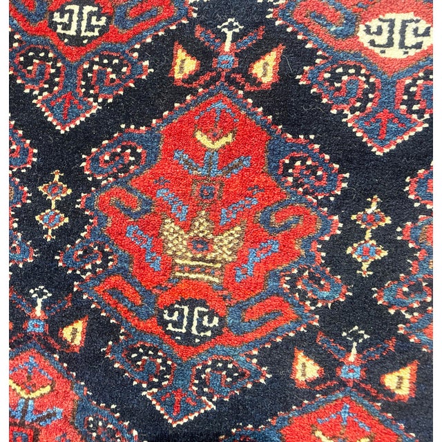 Textile Antique Persian Afshar Rug For Sale - Image 7 of 10