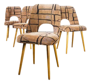 Upholstered Dining Chairs by Oswald Haerdtl, 1960s, Set of 4
