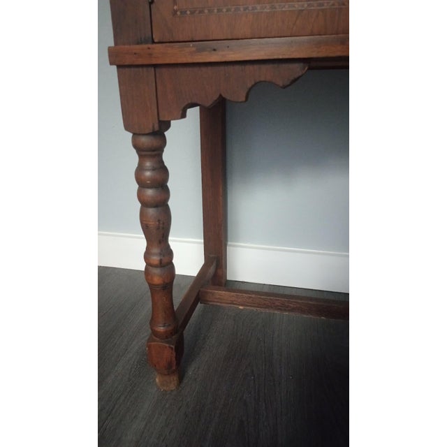 Vintage Wooden Console or Server Cabinet Late 20s For Sale - Image 9 of 18