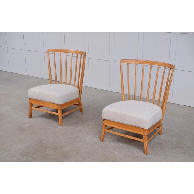 Set of Scandinavian Modern Pine Lounge Chairs, 1950s For Sale - Image 14 of 14