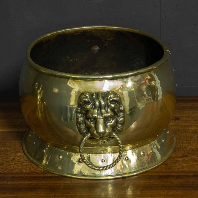 Victorian Brass Vessel For Sale - Image 5 of 10