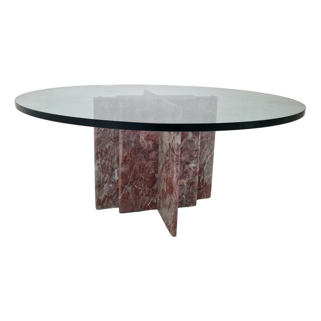 Italian Marble Coffee Table, 1980s For Sale