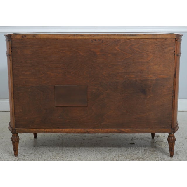 Vintage Marble Top Demilune Linen Cabinet For Sale - Image 17 of 17