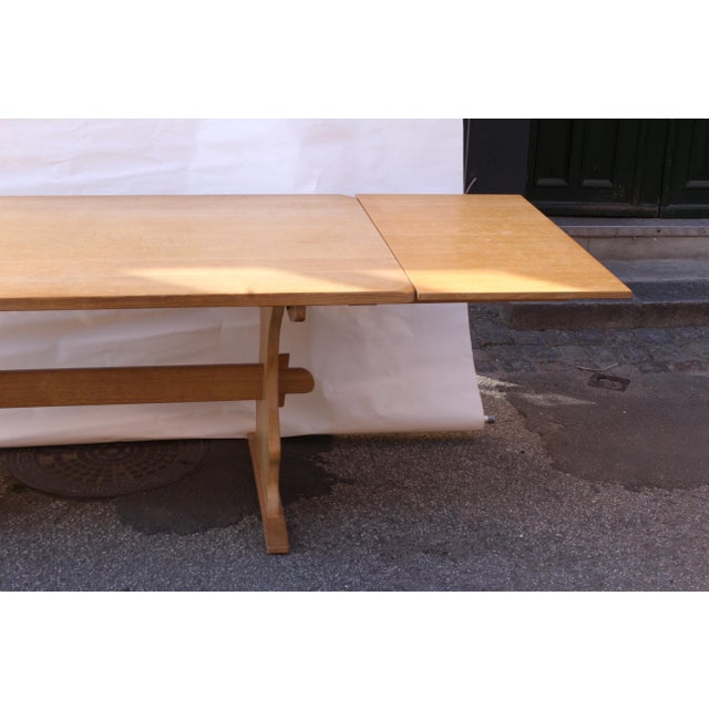 Danish Oak Extendable Dining Table, 1980s For Sale - Image 13 of 18