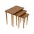 Vintage Nesting Tables in Formica, Walnut and Beech with Conical Legs, 1950s, Set of 3 For Sale - Image 10 of 10