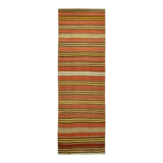 Vintage Turkish Kilim Runner Rug 5ft 5in X 16ft 6in For Sale