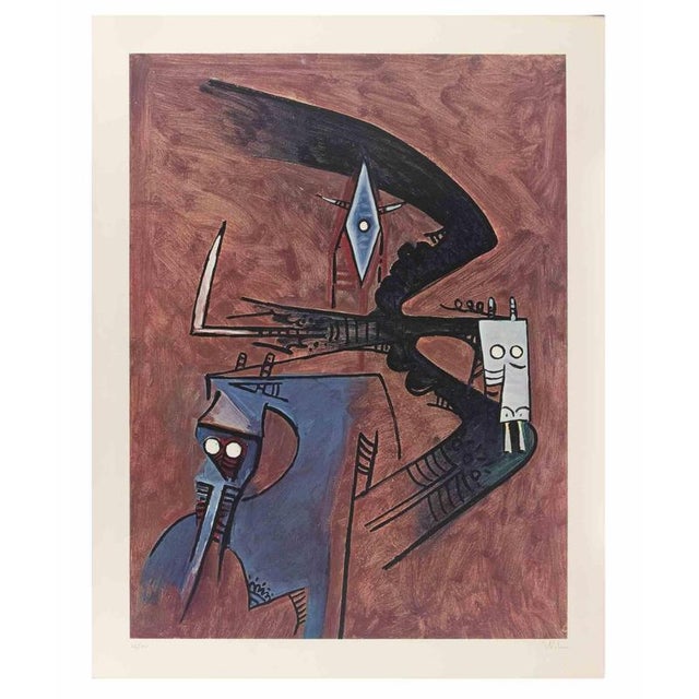 Untitled is a modern artwork realized by Wifredo Lam in 1970s. Mixed colored lithograph, realized after one of the...