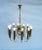 Metal Italian Brass Chandelier, 1940s For Sale - Image 7 of 9