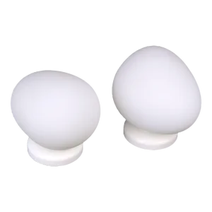 Ludovica & Roberto Palomba for Foscarini "Gregg" White Murano Glass Sconces or Flush Mount By, Late 20th Century Italy - a Pair