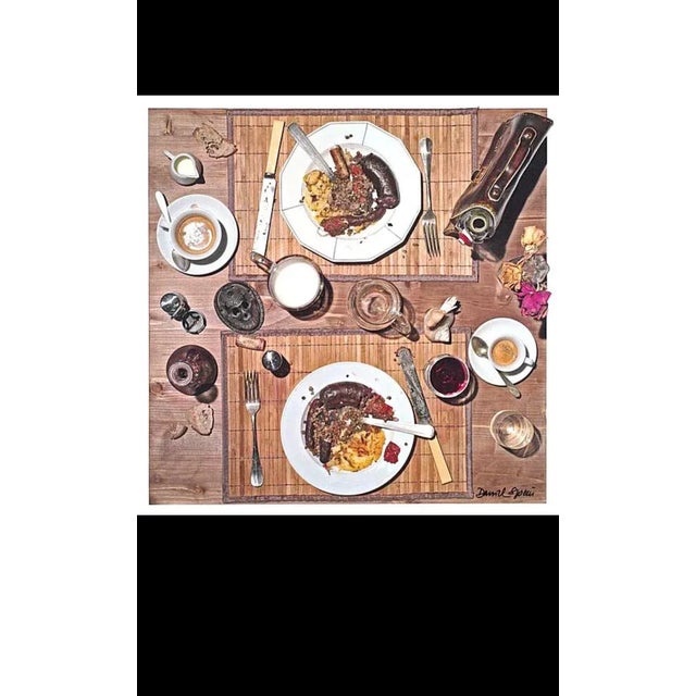 Postmodern Daniel Spoerri, Coffee Diptych, 1990s, Laser Art Screen Prints, Set of 2 For Sale - Image 3 of 4