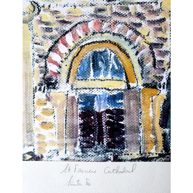 1995 Vintage St. Francis Cathedral Fine Art Proof Print, Signed Spencer Walaitis For Sale - Image 14 of 16