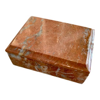 Mid 20th Century Alabaster Lidded Box For Sale