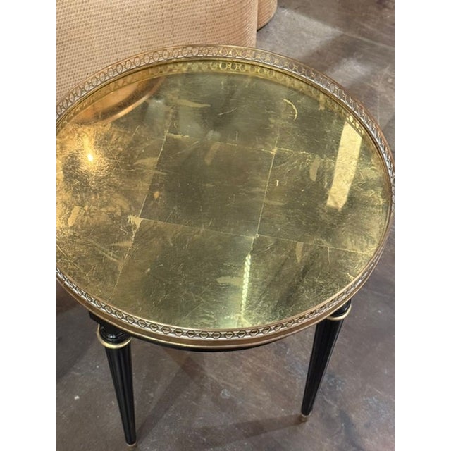 Black Pair of Vintage Jansen Style Side Tables For Sale - Image 8 of 8