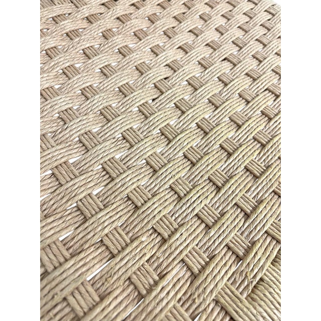 1970s Mid-Century Danish Modern Ladder-Back Dining Chair With Woven Paper Cord Seat For Sale - Image 10 of 10