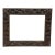 Large Ornate Vintage Hand-Carved & Gilded Indian Wood Mirror or Picture Frame For Sale