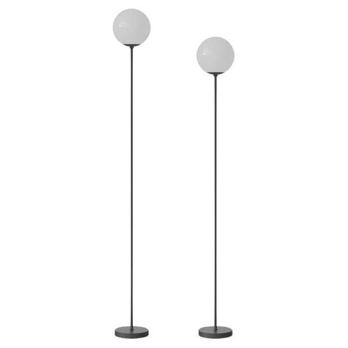 Metal Model 1081 170-180cm Lamps with Black Mount by Gino Sarfatti for Astep, Set of 2 For Sale - Image 7 of 7