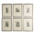 Set of 6 Framed 17th C. Etchings by the French Artist Francois Perrier (1590–1650) For Sale