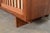 Brown George Nakashima Style Studio Crafted Sculpted Walnut Sliding Door Sideboard Credenza For Sale - Image 8 of 12