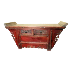 Antique Chinese Altar Cabinet. Phoebe Nanmu Wood, Circa 1800-1849