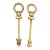 Pair of Traditional 4.5 In. Polished Brass Mirror Screws For Sale