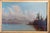 We are selling this nice simple Hudson River School painting. This 19th century painting is executed in gouache or egg...