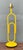 Vintage Yellow Metal Paperclip Table Lamp For Sale - Image 4 of 13