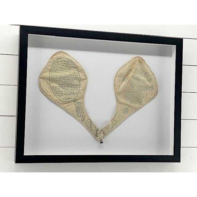 Modern Framed Antique Water-Wings For Sale - Image 3 of 5