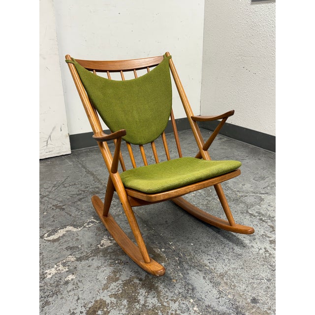 Mid-Century Modern Frank Reenskaug for Bramin Mobler Rocking Chair, Circa 1960s For Sale - Image 3 of 12