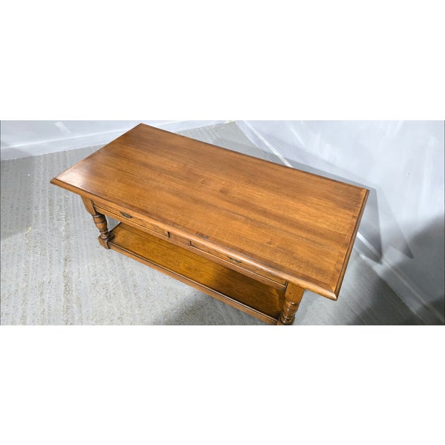 Vintage Oak Plank Coffee Table, 1920 For Sale - Image 6 of 11