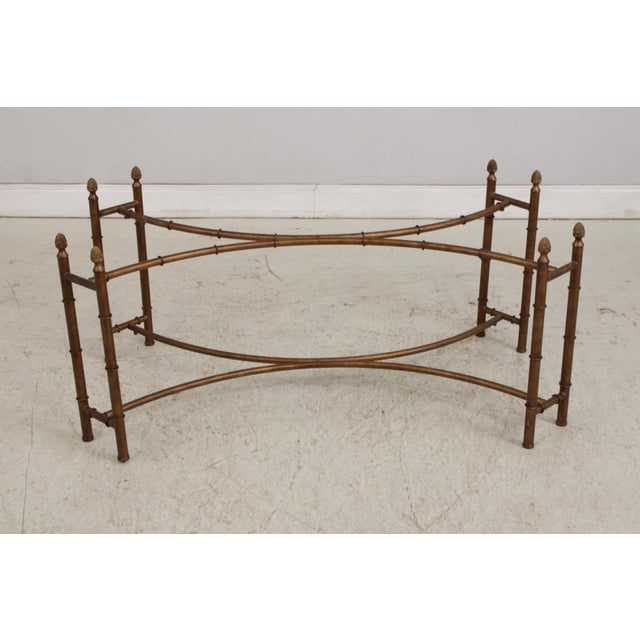 Stunning Bamboo Form Hand Painted Bird Motif Coffee Table For Sale - Image 17 of 18
