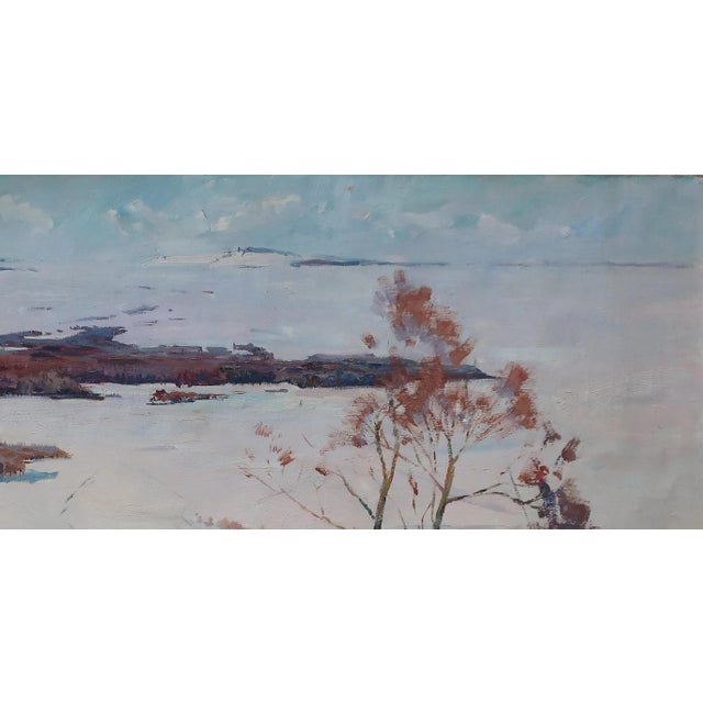 Realism Winter Landscape Oil Painting, Impressionism, Ukrainian Artist, 1977 100-200 For Sale - Image 3 of 6