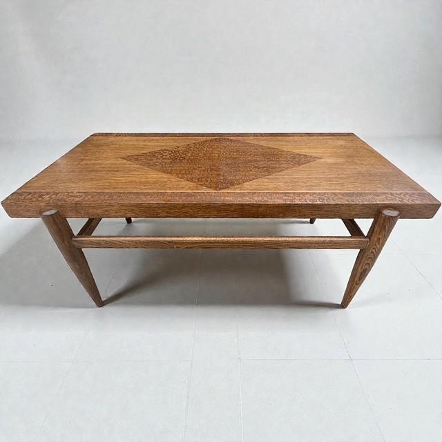 Brown 1955 Vintage Lane Altavista 3-Piece Table Set MCM Walnut, Refinished Style 911 For Sale - Image 8 of 12