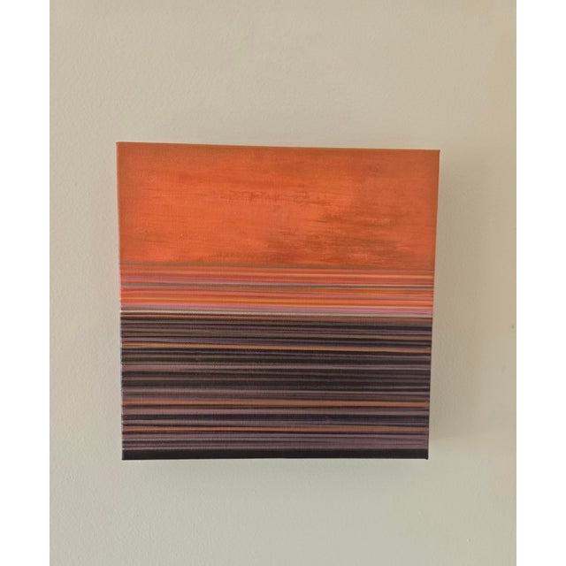 Luminous Field from my Colorful Horizons Series Warm tones of amber, ochre, orange, and rust stretch across the canvas,...