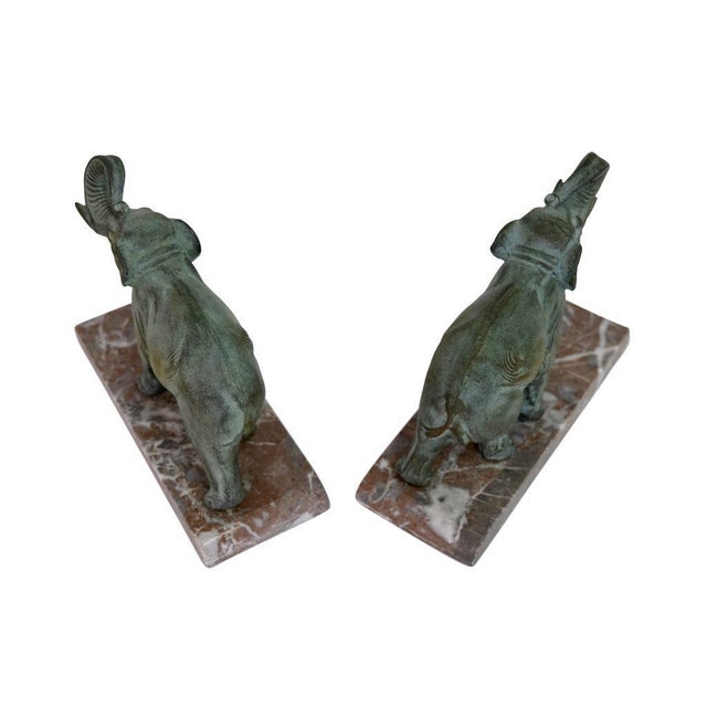 Large Elephant Bookends, Set of 2 For Sale - Image 6 of 10