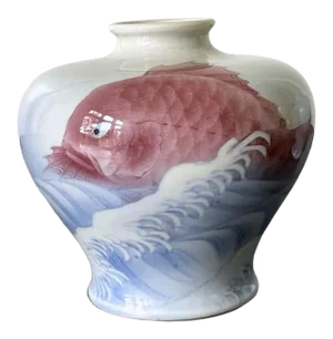 Late 19th Century Japanese Makuzu Kozan Meiji Period Ceramic Vase