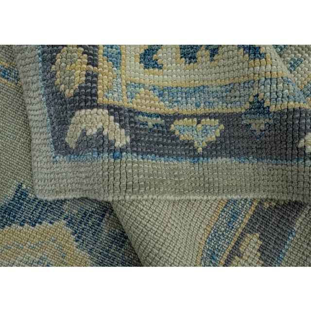 Textile Turkish Oushak Rug 5'5" x 12'2" #18044 For Sale - Image 7 of 8