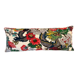 Schumacher Chiang Mai Dragon Oversized Lumbar Pillow For Sale