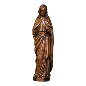 18th Century French Carved Walnut Statue of Jesus Christ
