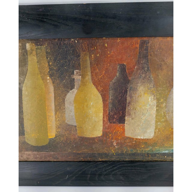 Mid-Century Modern Abstract Painting of Bottles by Olivier Charles For Sale - Image 4 of 11