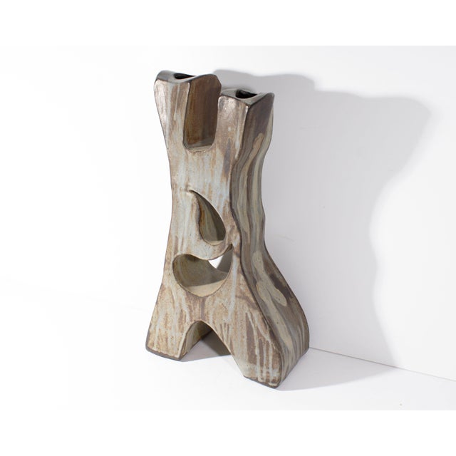 Late 20th Century Studio Pottery Sculptural Vase For Sale - Image 5 of 7