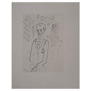 Jean Cocteau, The Count of Orgel's Ball, The Croupier, Original Engraving For Sale