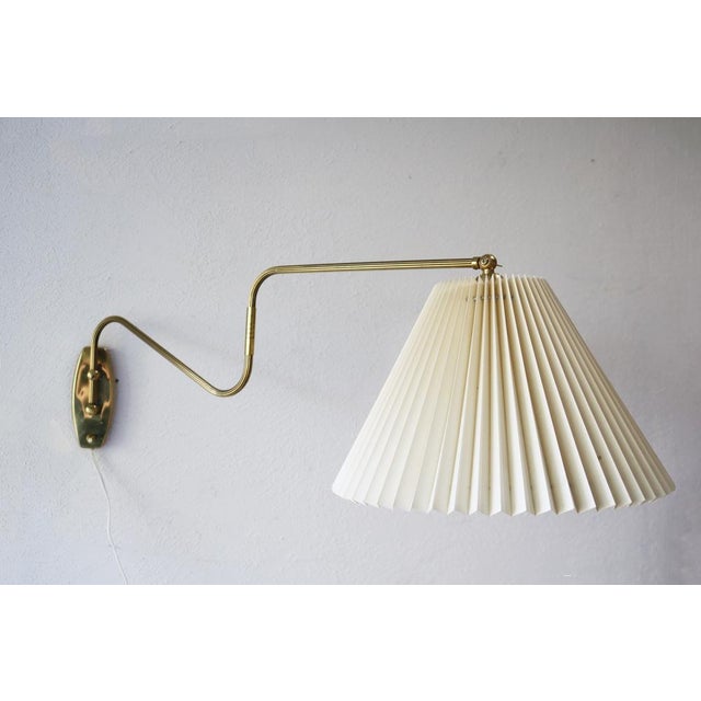 1950s Vintage Danish Brass Wall Lamp, 1950s For Sale - Image 5 of 11