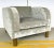 Wood Modern Gray Crushed Velvet Club Chair For Sale - Image 7 of 7