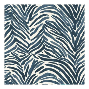 Swatch for Screen in Blue Washed Zebra