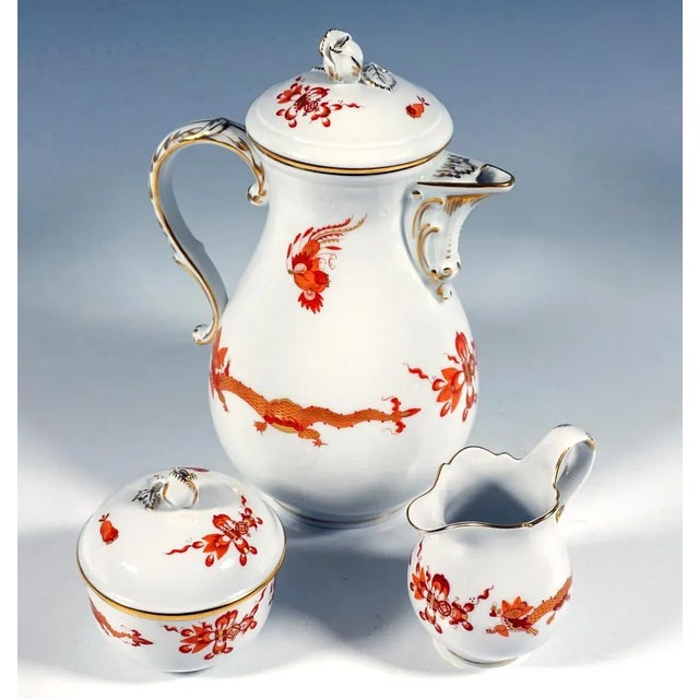 Baroque Vintage Coffee Set from Meissen, 1980s, Set of 21 For Sale - Image 3 of 12