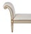 Dennis & Leen for Formations Gustavian Style Scroll Arm Painted Bench.